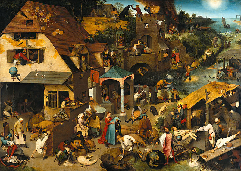 800px-Pieter Bruegel the Elder - The Dutch Proverbs - Google Art Project